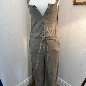 Billabong Women's Khaki and Green Dungarees-overall